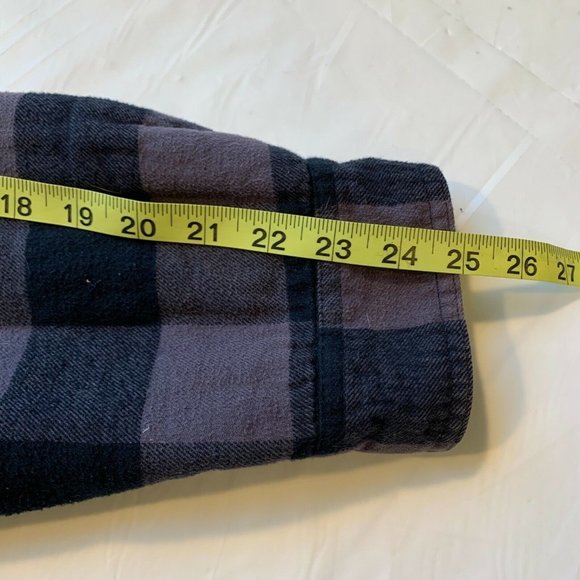 Croft & Barrow Flannel Jacket Shacket Fleece Lined‎ Snap Shirt Plaid 2XB Big - Picture 12 of 12
